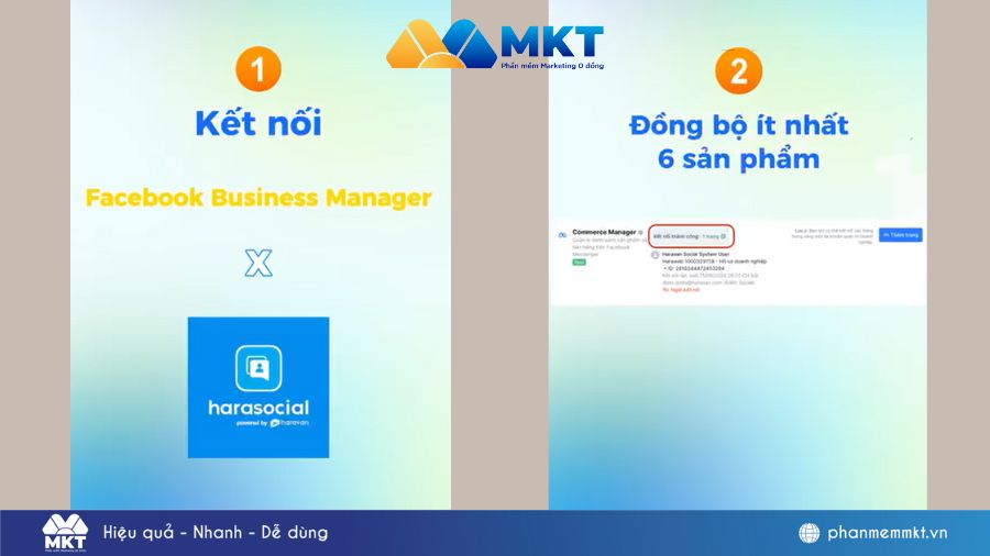 Việc đồng bộ này giúp Facebook nhận diện sản phẩm để hiển thị trực tiếp trong livestream dưới dạng giỏ hàng gắn giỏ hàng trên livestream facebook
