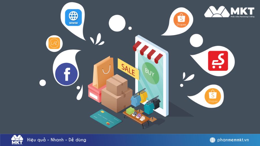 Các kênh phổ biến trong mô hình bán hàng đa kênh Mô hình bán hàng đa kênh