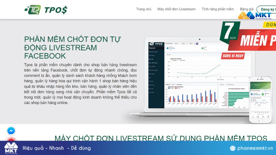 TPos Livestream TikTok TPos Livestream TikTok - Công cụ chốt đơn, in đơn