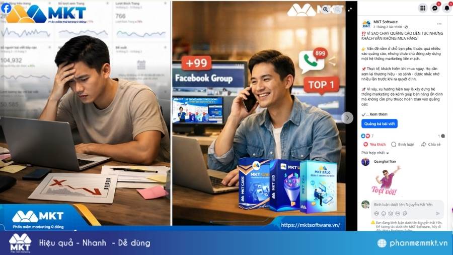 Prompt dạng Before - After Prompt viết content Facebook