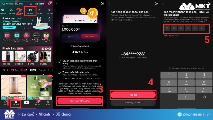 Kích hoạt TikTok Pay trên điện thoại Kích hoạt TikTok Pay trên điện thoại