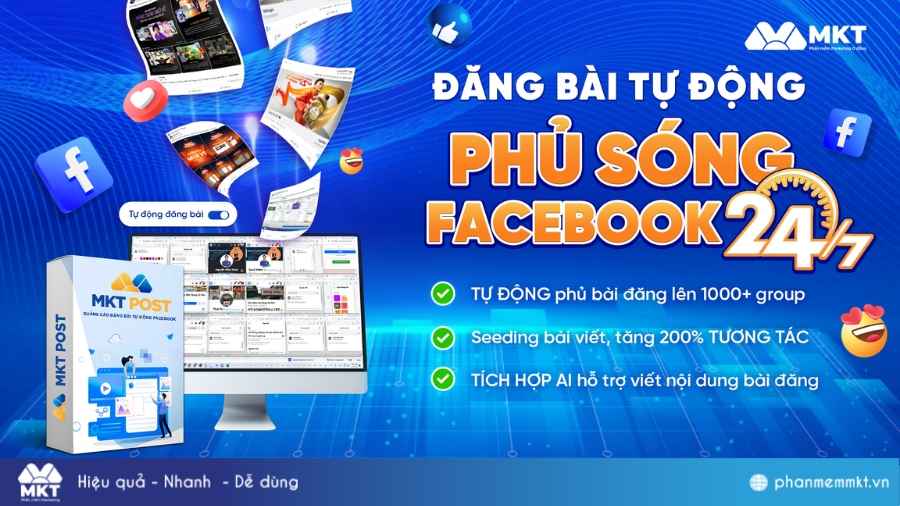 Phần mềm seeding rải link bài viết Facebook Tool rải link Facebook