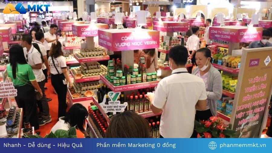 Mua sắm tại nhiều khu vực Wifi marketing tại chuỗi siêu thị AEON