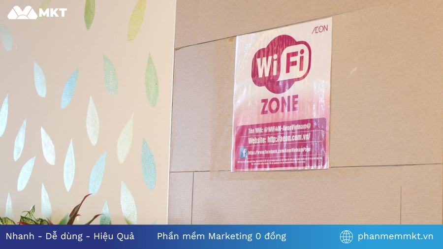 Lợi ích của wifi miễn phí đối với khách hàng Wifi marketing tại chuỗi siêu thị AEON