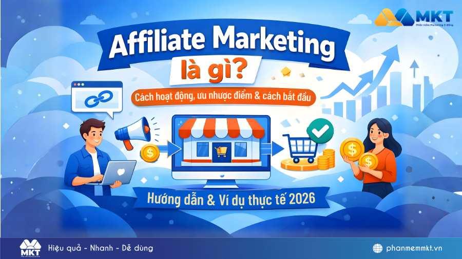 Affiliate marketing là gì? Cách làm Affiliate marketing hiệu quả cho người mới 1 Affiliate marketing là gì? Hướng dẫn dễ hiểu 2026