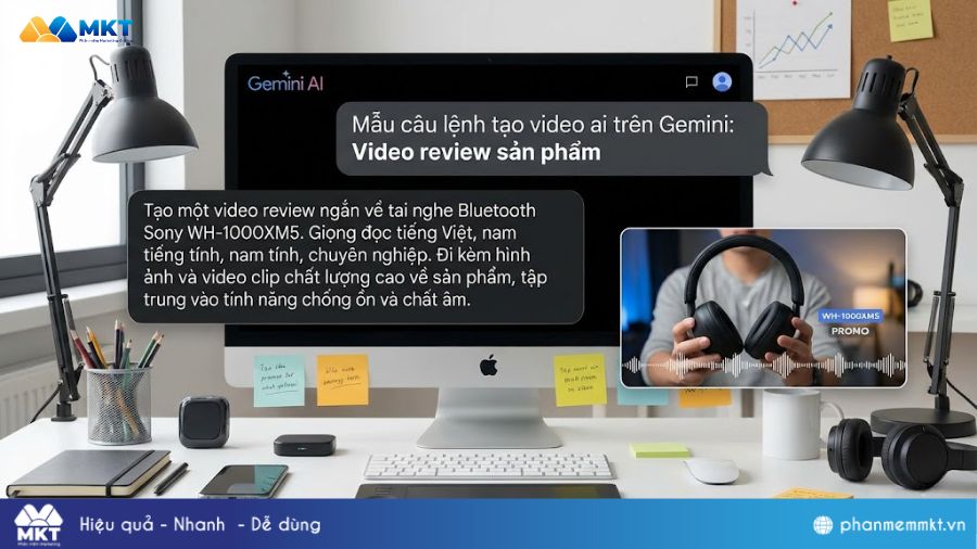 Prompt tạo video trên gemini Prompt tạo video gemini
