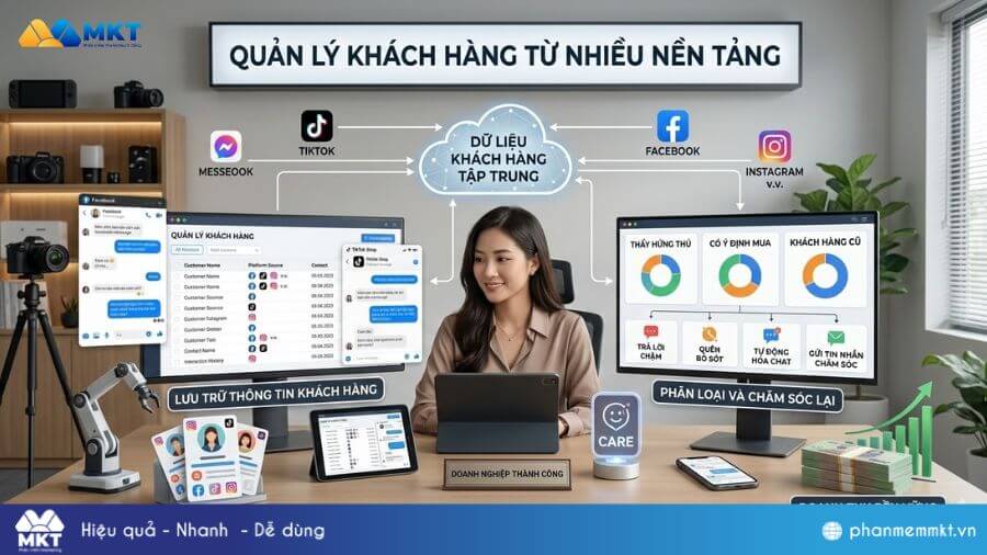 Quản lý khách hàng đa nền tảng Quản lý khách hàng từ nhiều nền tảng