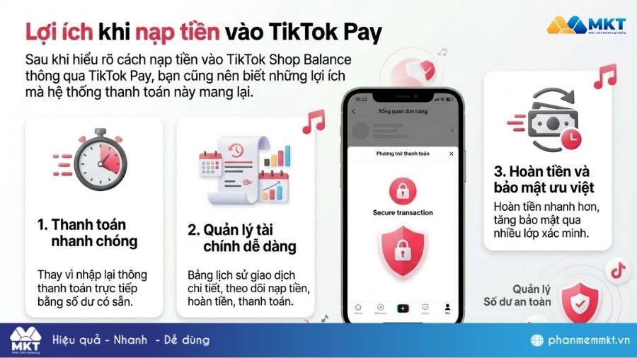 Nạp tiền vào TikTok Pay có lợi ích gì? Lợi ích khi nạp tiền vào TikTok Pay