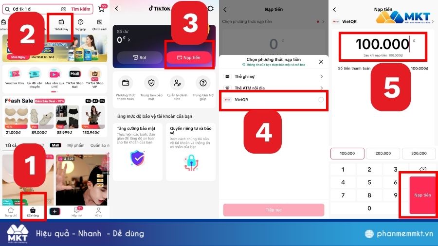 Cách nạp tiền vào TikTok shop Balance Chi tiết cách nạp tiền vào TikTok shop Balance