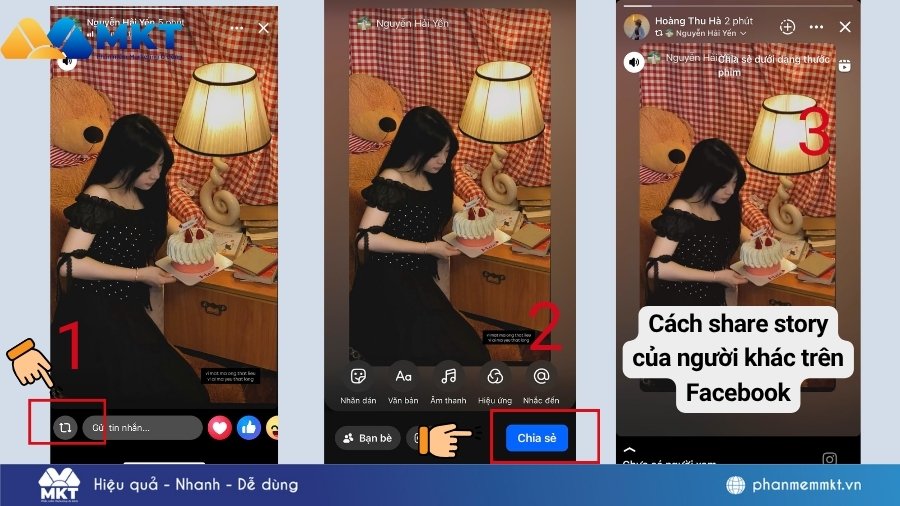 Cách chia sẻ lại tin của người khác lên tin của mình trên Facebook Cách chia sẻ lại tin của người khác lên tin của mình trên Facebook iPhone