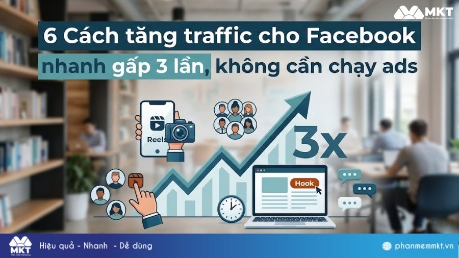 6 Cách tăng traffic cho Facebook nhanh gấp 3 lần, không cần chạy ads 1 Cách tăng traffic cho Facebook