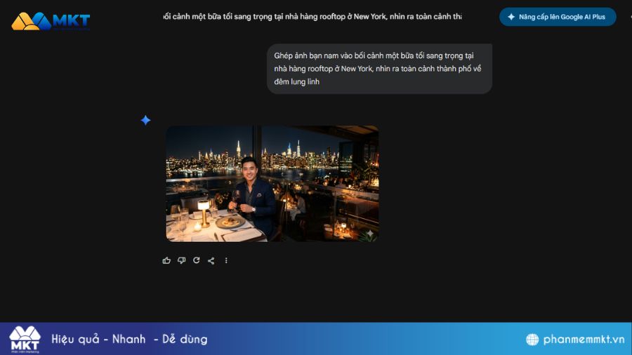 Câu lệnh ghép ảnh trên gemini Câu lệnh ghép ảnh trên gemini cho nam