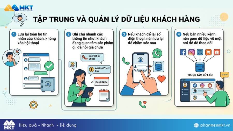 Quản lý dữ liệu khách hàng Tập trung và quản lý dữ liệu khách hàng