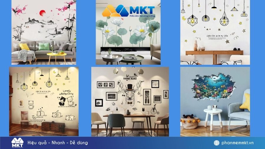 Dùng giấy dán tường trang trí nhà Decal Xu Hướng 2026 - Những Mẫu Trang Trí Được Ưa Chuộng Nhất