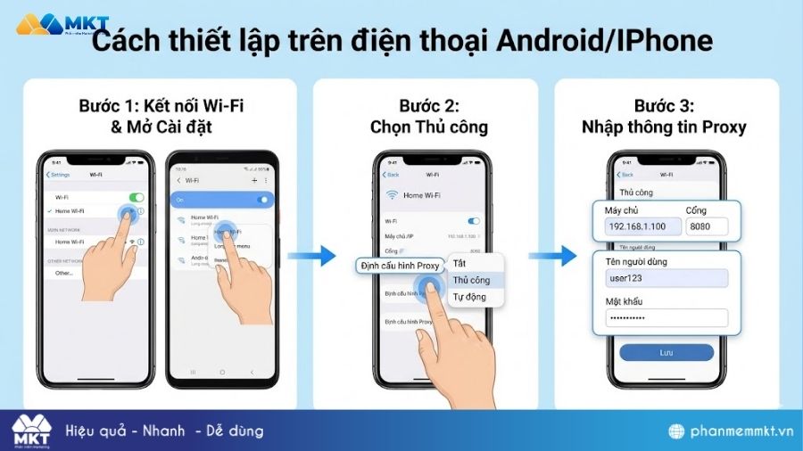 Lấy địa chỉ Proxy trên điện thoại Cách lấy địa chỉ Proxy trên điện thoại Android/IPhone