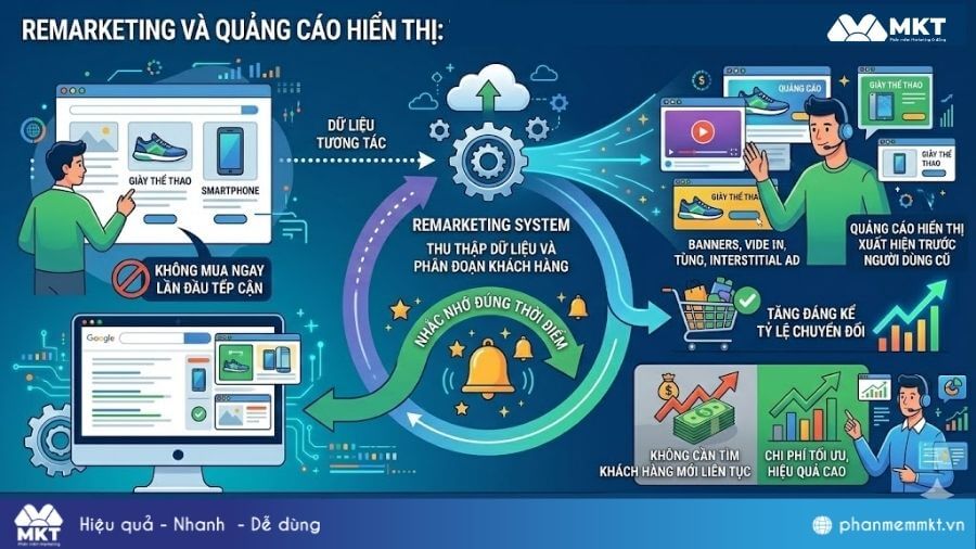 Remarketing và quảng cáo hiển thị Các hình thức performance marketing: Remarketing và quảng cáo hiển thị