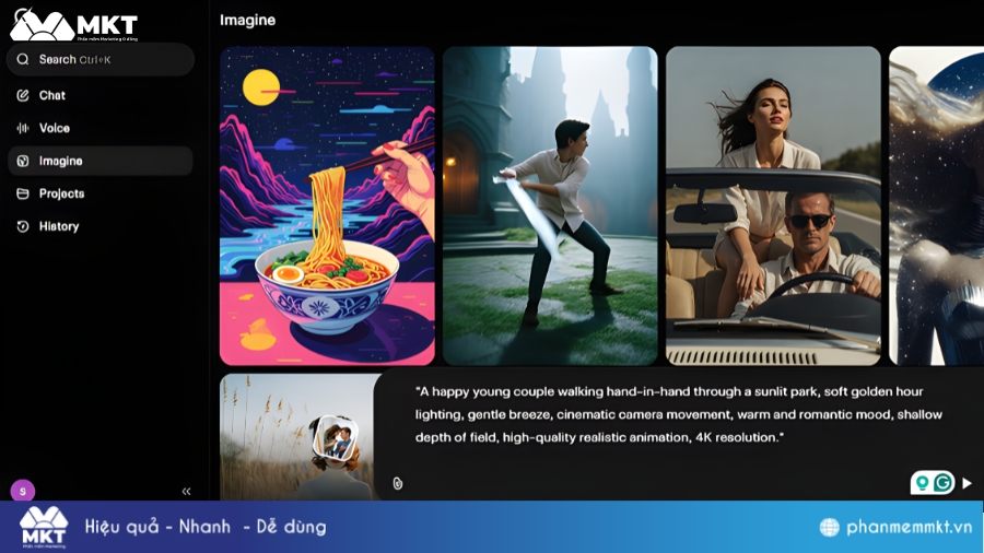 Prompt tạo video video Grok storytelling và cảm xúc Prompt tạo video Grok