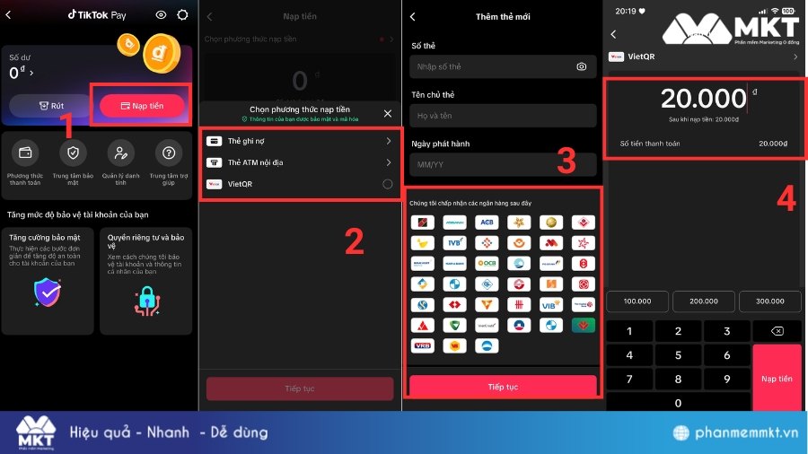 Các bước nạp tiền vào TikTok Pay TikTok Pay là gì