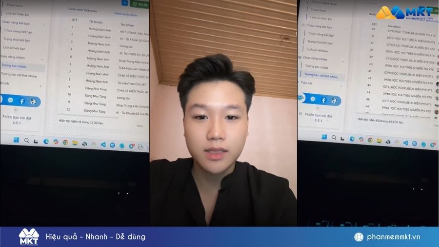 MKT Zalo tương tác hàng loạt một cách tự động với các group Zalo Trung Kiên Unlock