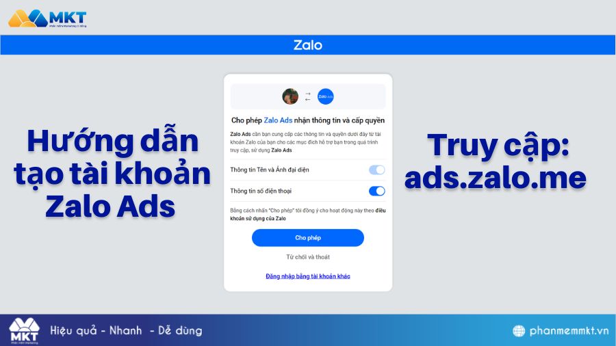 Zalo Ads là gì? Cách chạy Zalo Ads hiệu quả, tiết kiệm chi phí 2 Hướng dẫn tạo tài khoản Zalo Ads