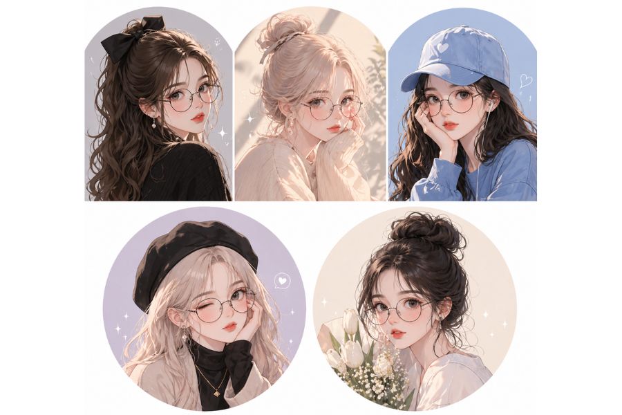 Avatar nữ đẹp, dễ thương phong cách Hàn Quốc Avatar nữ đẹp, dễ thương phong cách Hàn Quốc