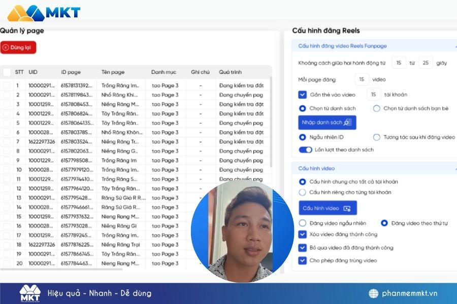 Anh Đồng chia sẻ về cách anh dùng phần mềm MKT Page tiết kiệm 80% thời gian mỗi ngày Anh Đồng chia sẻ về cách anh dùng phần mềm MKT Page tiết kiệm 80% thời gian mỗi ngày