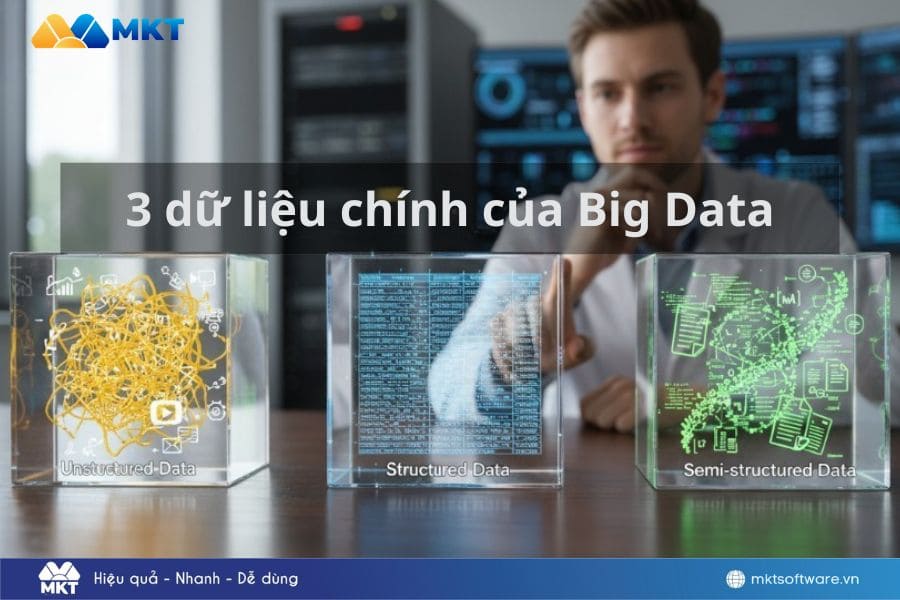 3 dữ liệu chính của Big Data: Structured Data, Unstructured Data, Semi-structured Data 3 dữ liệu chính của Big Data: Structured Data, Unstructured Data, Semi-structured Data