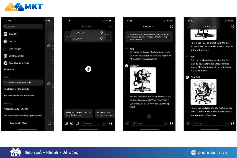 Minh hoạ về ví dụ nhập prompt tạo ảnh mong muốn với DALL-E Minh hoạ về ví dụ nhập prompt tạo ảnh mong muốn với DALL-E