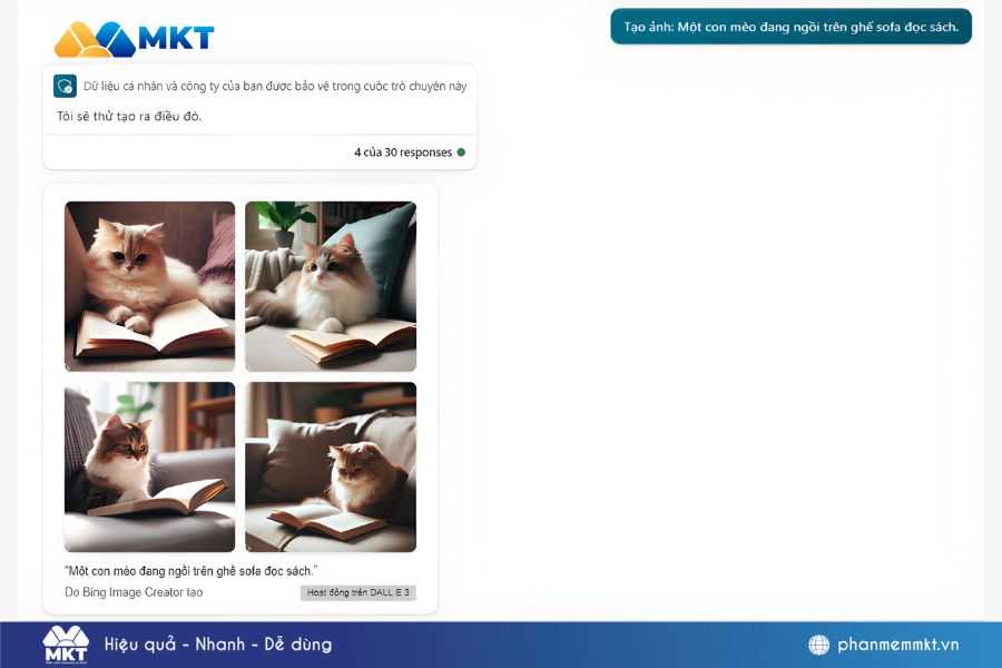 Kết quả tạo ra từ prompt mô tả hình ảnh Kết quả tạo ra từ prompt mô tả hình ảnh