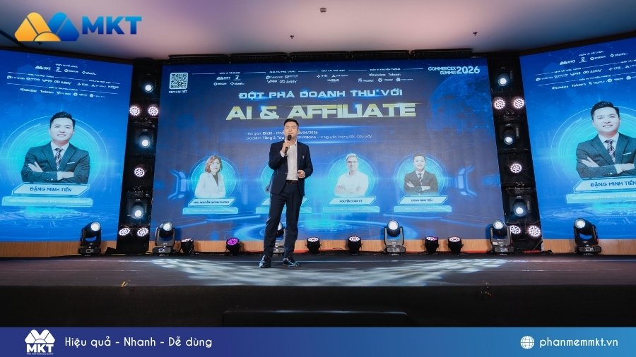 Chiến lược làm Affiliate đa kênh tự động bằng AI đột phá X10 doanh thu từ Chuyên gia Đặng Minh Tiến 29 Chuyên gia Đặng Minh Tiến tại sự kiện Commerce X Summit 2026