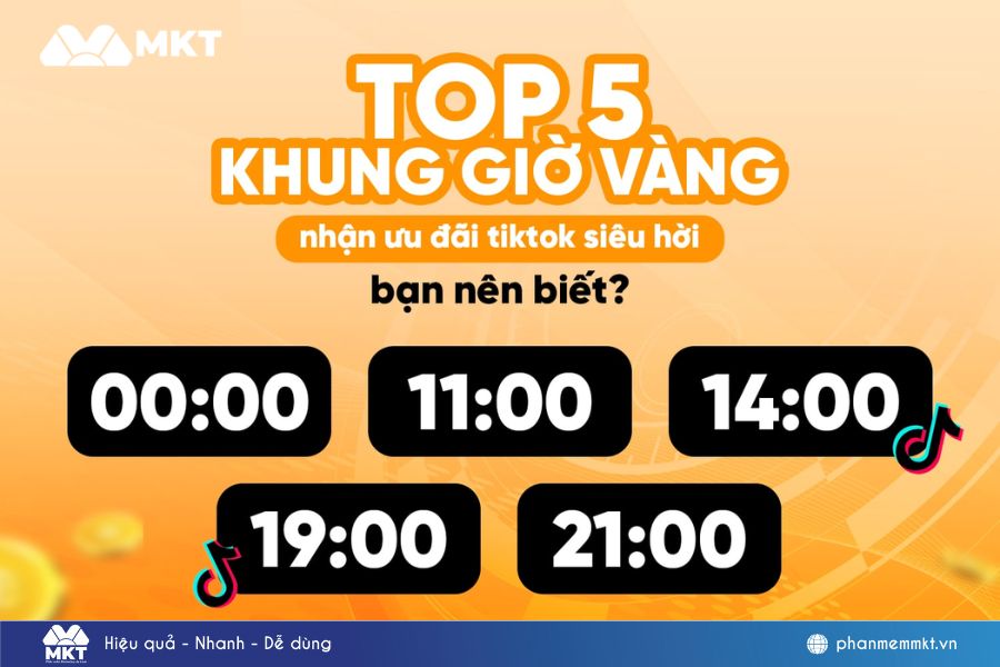 Nên săn các mã khuyến mãi TikTok Shop hot vào khung giờ vàng 0h, 11h, 12h, 20h, 21h Nên săn các mã khuyến mãi TikTok Shop hot vào khung giờ vàng 0h, 11h, 12h, 20h, 21h