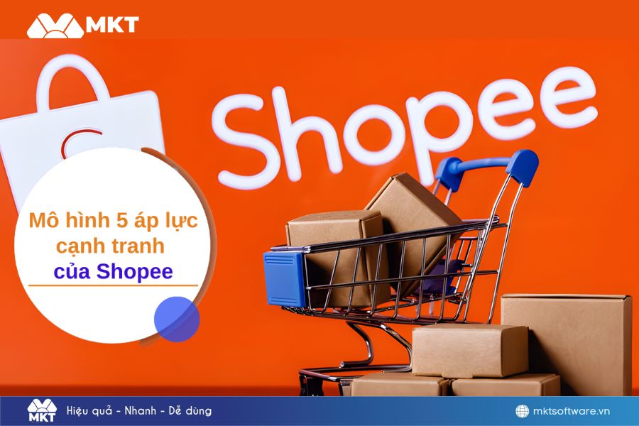 Mô hình 5 áp lực cạnh tranh của sàn Shopee Mô hình 5 áp lực cạnh tranh của sàn Shopee