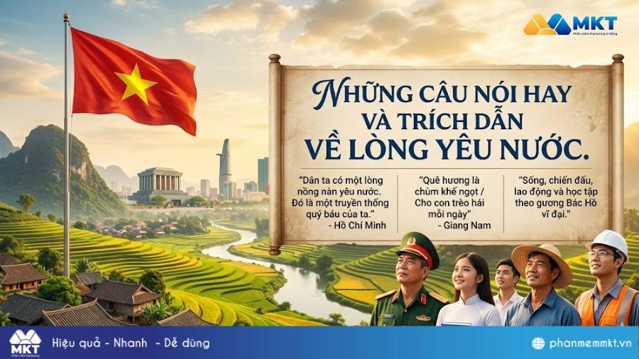 199+ Những câu STT yêu nước ý nghĩa nhất 2026 5 Những câu nói hay trích dẫn về lòng yêu nước