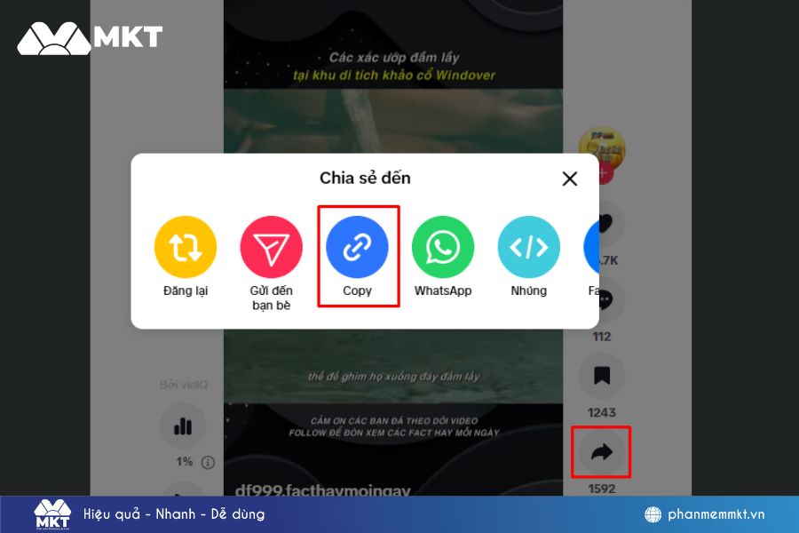 Sao chép link video TikTok cần tải về Sao chép link video TikTok cần tải về