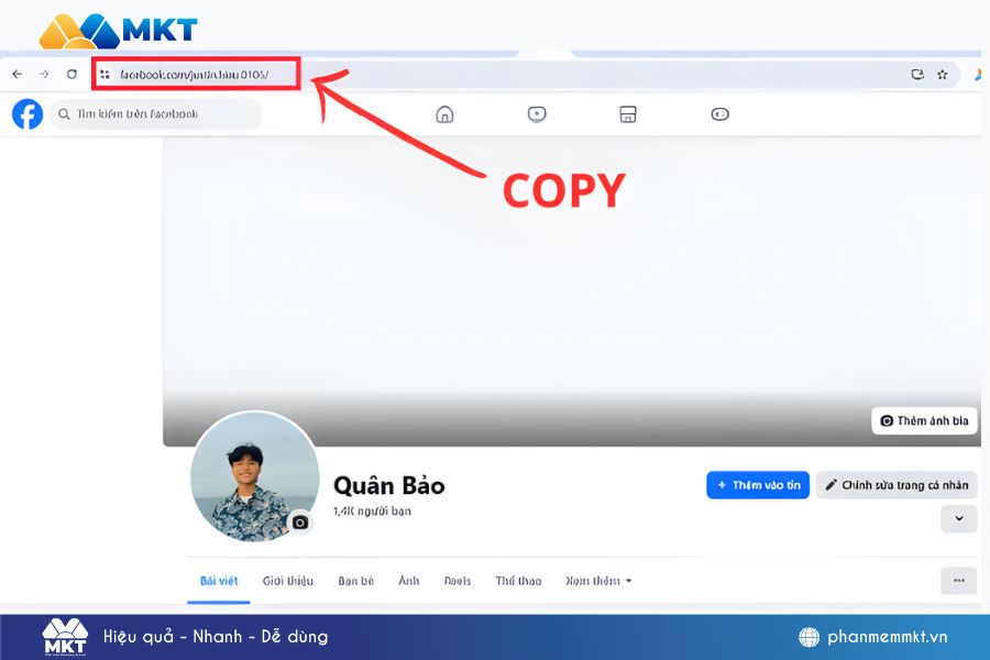 Copy link trang Facebook cá nhân Copy link trang Facebook cá nhân