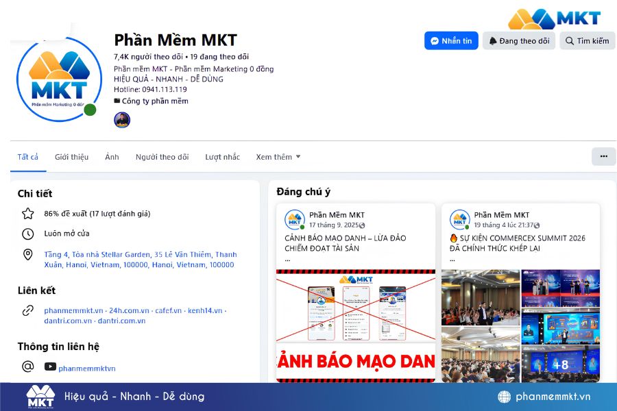 Minh hoạ về tên page và Bio chuẩn Minh hoạ về tên page và Bio chuẩn
