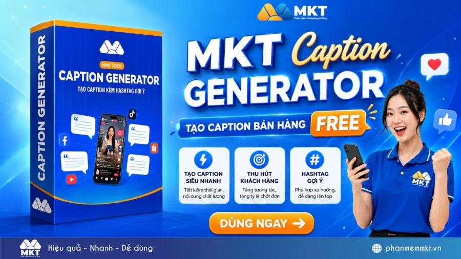 Công cụ tạo caption online bằng AI – MKT Caption Generator 1 công cụ tạo caption online