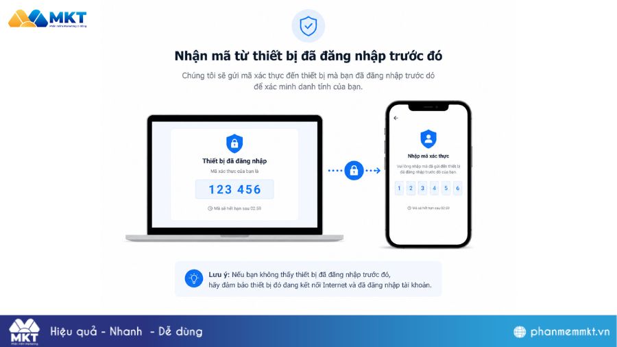 Mã 2FA là gì? Lấy mã 2FA ở đâu? Cách xử lý khi không nhận được mã 5 Nhận mã 2FA từ thiết bị đã đăng nhập trước đó