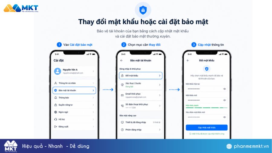 Mã 2FA là gì? Lấy mã 2FA ở đâu? Cách xử lý khi không nhận được mã 8 Các trường hợp dùng mã 2FA phổ biến: Thay đổi mật khẩu hoặc cài đặt bảo mật