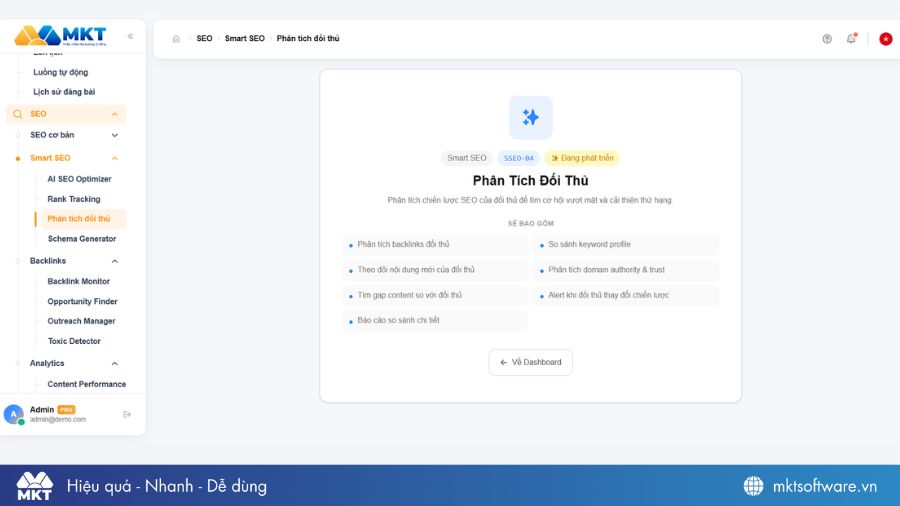 MKT SEO Web - Giải pháp xây dựng website & SEO toàn diện, không cần lập trình 6 Phần mềm MKT SEO Web