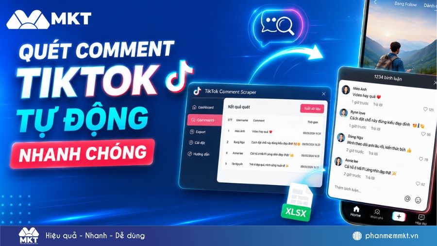 Cách quét comment TikTok tự động nhanh chóng 1 Quét comment