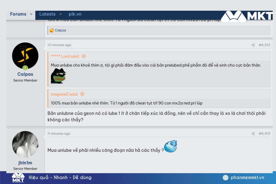 Seeding forum dễ bị khóa tài khoản nếu spam hoặc quảng cáo quá mức Seeding forum dễ bị khóa tài khoản nếu spam hoặc quảng cáo quá mức