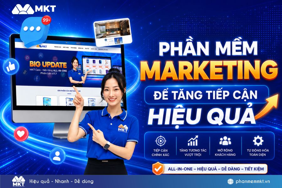 Dùng phần mềm Marketing để tăng tiếp cận hiệu quả Dùng phần mềm Marketing để tăng tiếp cận hiệu quả