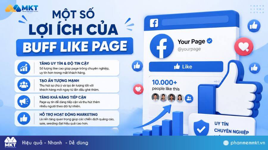 Cách buff like page, hack like fanpage Facebook cực hiệu quả 2 Một số lợi ích của buff like page