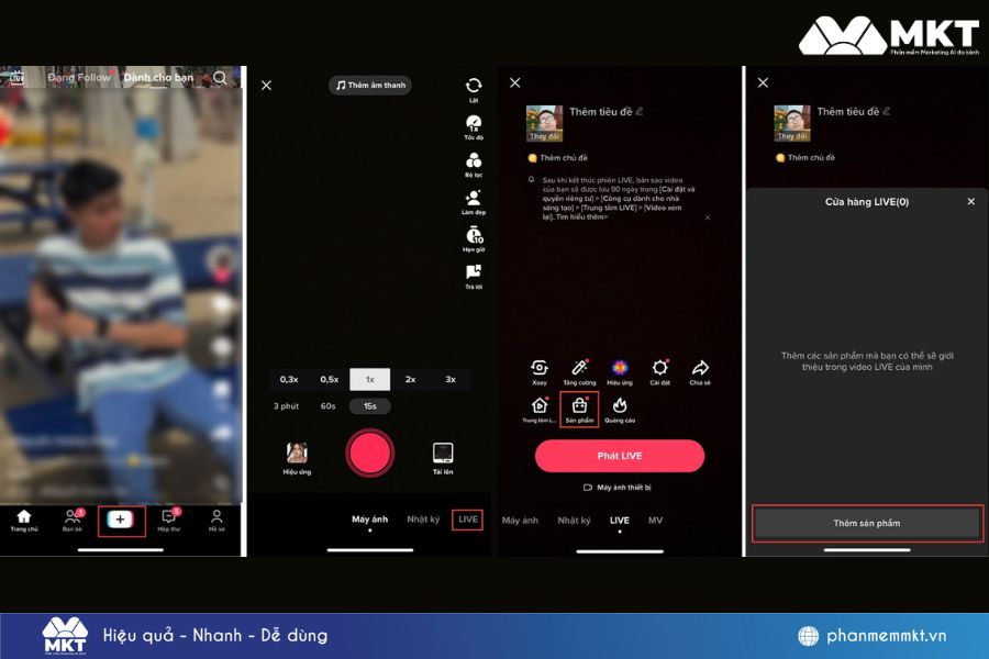 Cách live bán hàng trên TikTok hấp dẫn, khách chốt đơn liên tục 2 cách live bán hàng trên TikTok