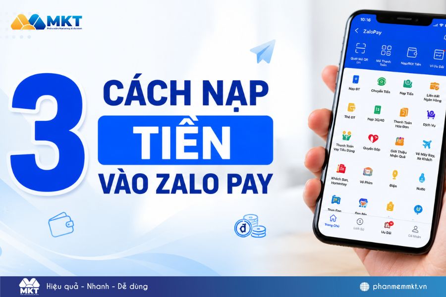 3 cách nạp tiền vào Zalo Pay đơn giản, thành công chỉ trong 1 phút 1 Cách nạp tiền vào Zalo Pay