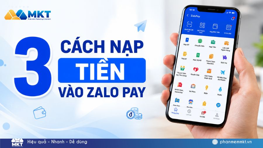 3 cách nạp tiền vào Zalo Pay đơn giản, thành công chỉ trong 1 phút 3 Cách nạp tiền vào Zalo Pay