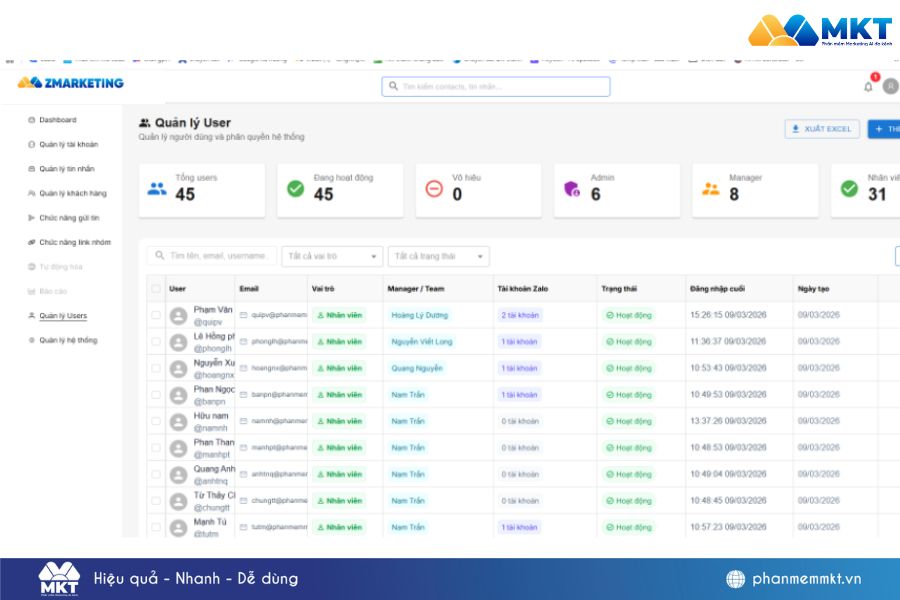 Cách quản lý nhóm Zalo hiệu quả với công cụ ZMarketing web 3 Cách quản lý nhóm Zalo