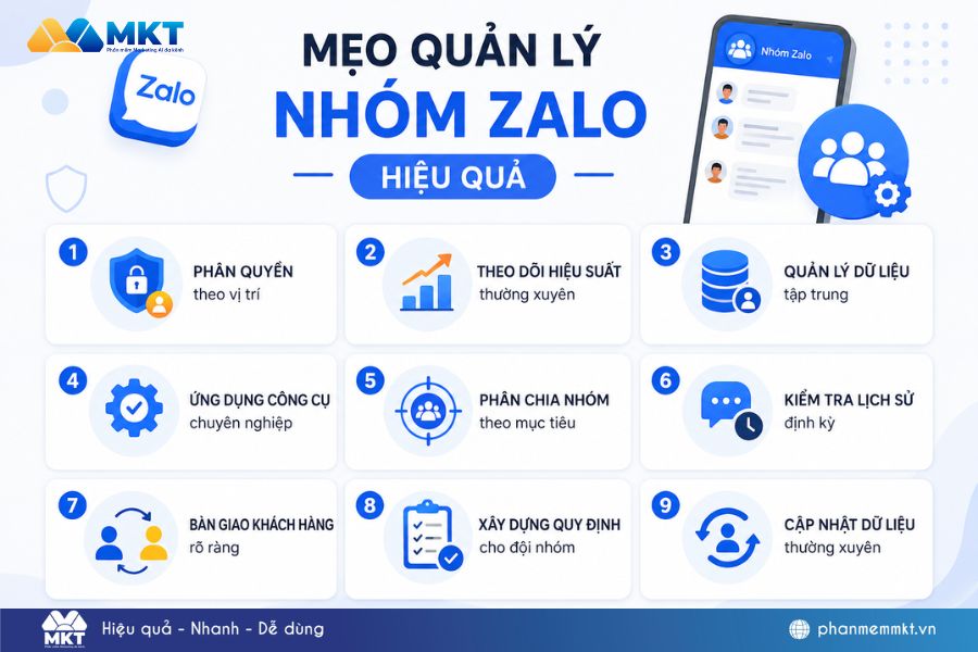 Cách quản lý nhóm Zalo hiệu quả với công cụ ZMarketing web 4 Cách quản lý nhóm Zalo
