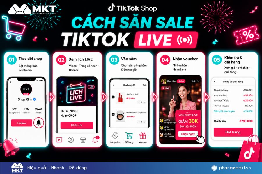 4 cách săn sale TikTok Shop: Bí kíp chốt đơn flash sale, voucher giảm giá 2 Cách săn sale TikTok Shop